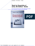 Test Bank For Essentials of Investments 9th Edition Bodie