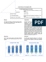 Federal Bureau of Investigation (FBI) FY 2022 Budget Request at A Glance