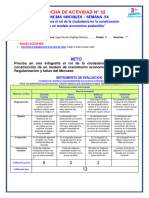 Ficha de Actividad 32 - Rol Ciudadano en La Construcción de Un Modelo Econó