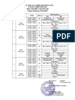 Jadwal Mapel PAS Ganjil