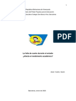 La Relación Entre El Insomnio y El Rendimiento Académico Sarah C 3A