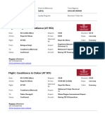 ITINERARY For FAYE BATHIE Departure Date 05 12 2022