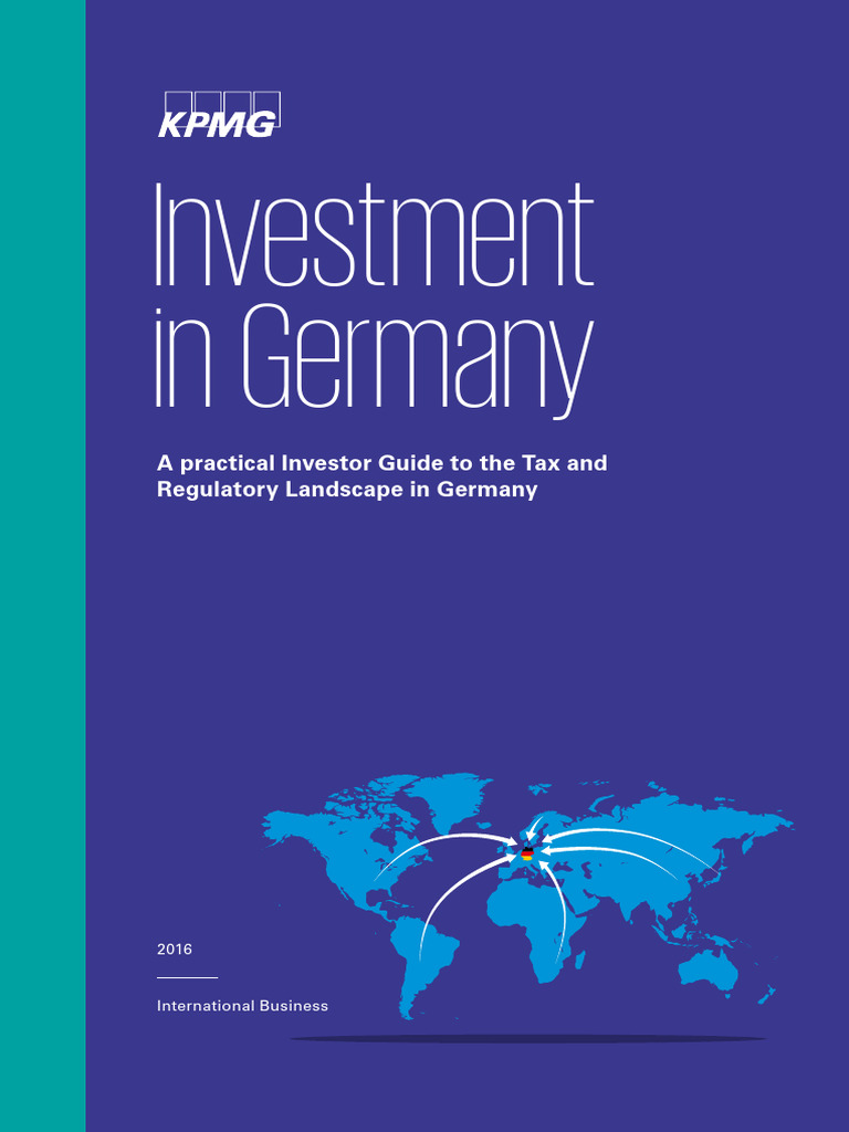 Guide Investment in Germany 2016 KPMG PDF Cost Of Living Deutsche Bundesbank