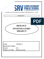Biology Investigatory Project Class 12 - Edited
