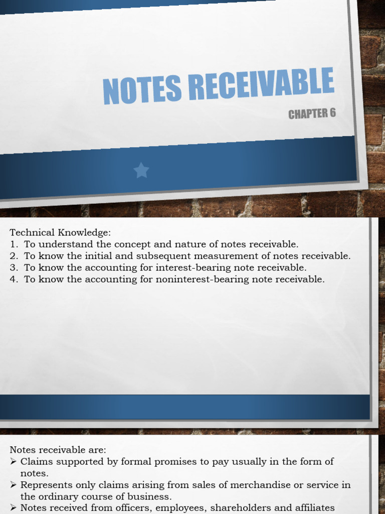 06 Notes Receivable - Lecture | PDF | Business | Finance & Money Management