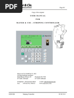 User Manual FOR Mayer & Cie - Striping Controller