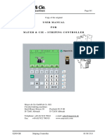 User Manual FOR Mayer & Cie - Striping Controller