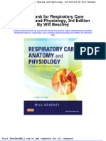 Test Bank For Respiratory Care Anatomy and Physiology 3rd Edition by Will Beachey