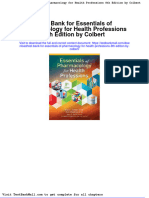 Test Bank For Essentials of Pharmacology For Health Professions 8th Edition by Colbert