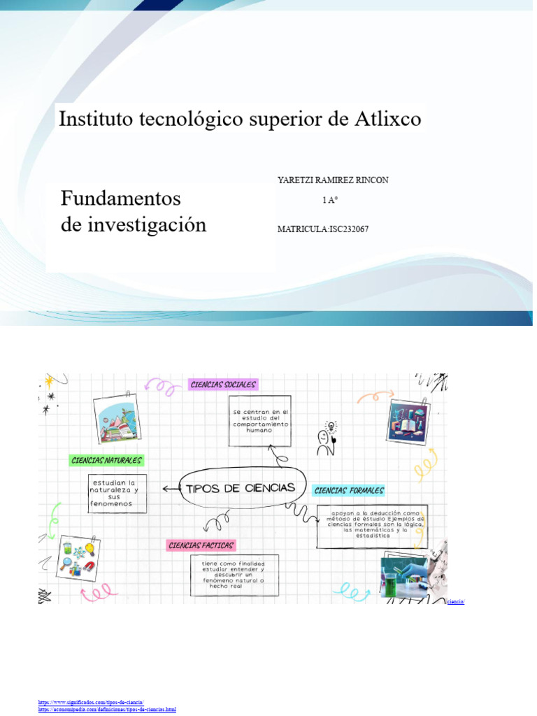 Tipos de Ciencia PDF