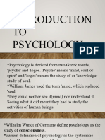 Chapter 1 Introduction To Psychology