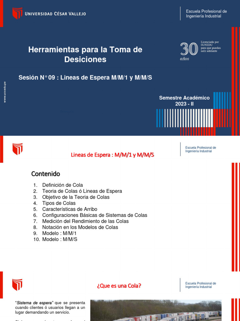 Teoría de Colas: Modelos M/M/1 y M/M/S | PDF | Science | Matemáticas