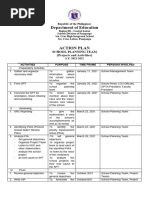 SGC Action Plan Projects and Activities 1.0