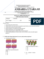 Soal Matematika Pas