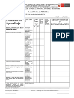 Ficha Única de Evaluación Del Cuarto Bimestre