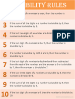 Divisibility Rules