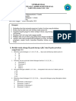 Soal Uas Kelas Viii Template