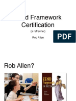 ZendCon09 ZF Certification Refresher