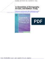 Test Bank For Essentials of Sonography and Patient Care 2nd Edition Craig