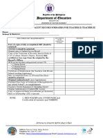 Checklist For T2-T3