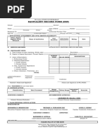 ERF Form For SCHOOL HEAD