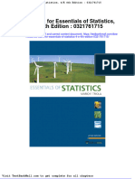 Test Bank For Essentials of Statistics 4 e 4th Edition 0321761715