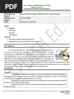 Pagsulat NG Introduction at Background | PDF