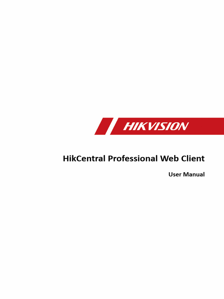 HikCentral Web Client User Guide | PDF | World Wide Web | Internet & Web