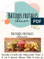 Batidos Frutales Chenoa Fernandez