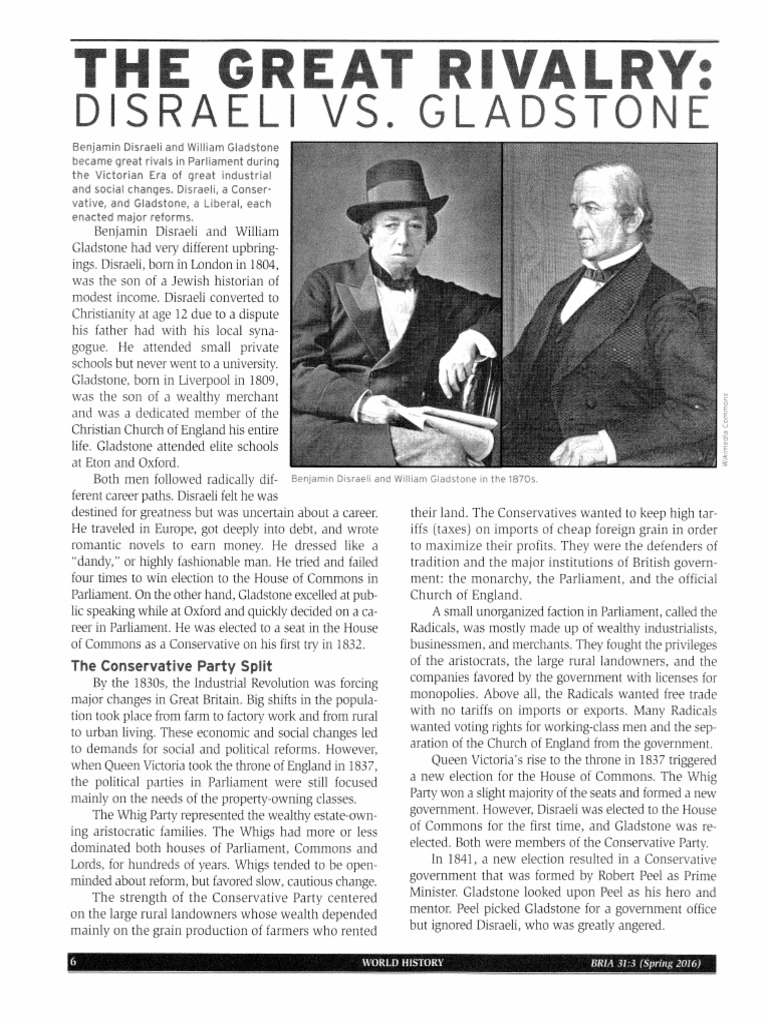 Disraeli Vs Gladstone PDF