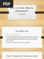 How To Create Effective Presentation