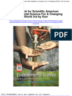Test Bank For Scientific American Environmental Science For A Changing World 3rd by Karr