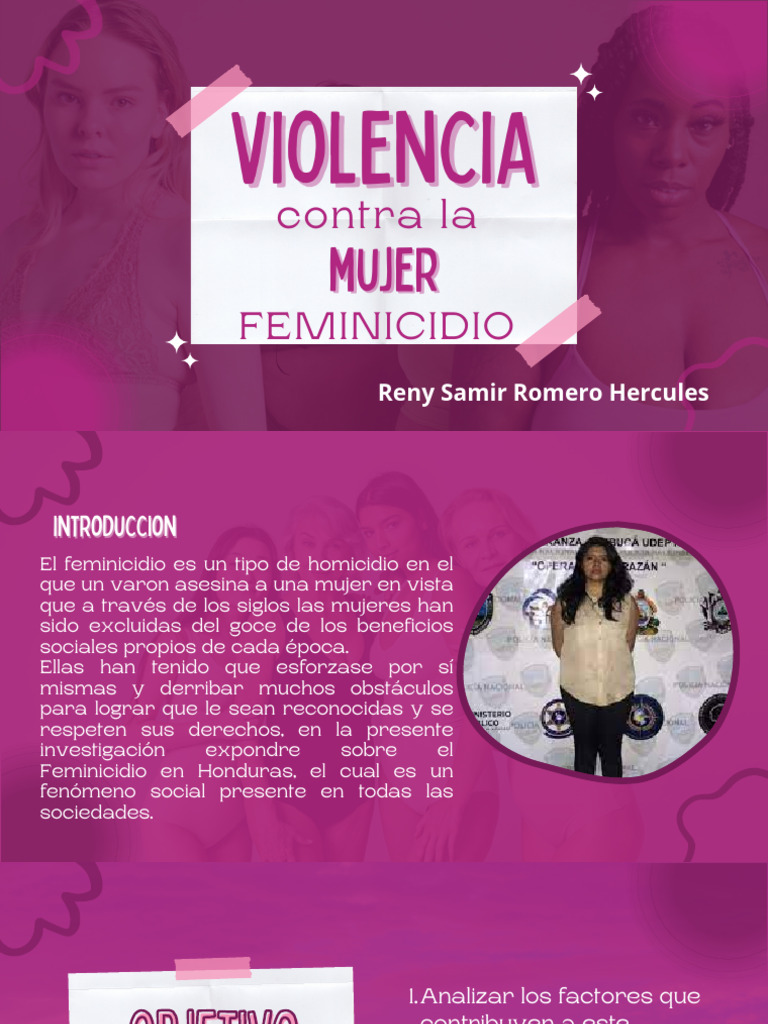 Feminicidio en Honduras: Análisis y Causas | PDF | La violencia contra ...