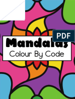 Mandalas Colour by Code Roman Numerals A