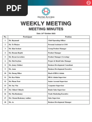 Minute Meeting -20231031