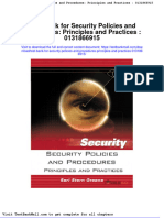 Test Bank For Security Policies and Procedures Principles and Practices 0131866915