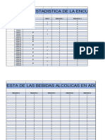 Informe Estadístico de Alcoholismo en Los Adolescentes