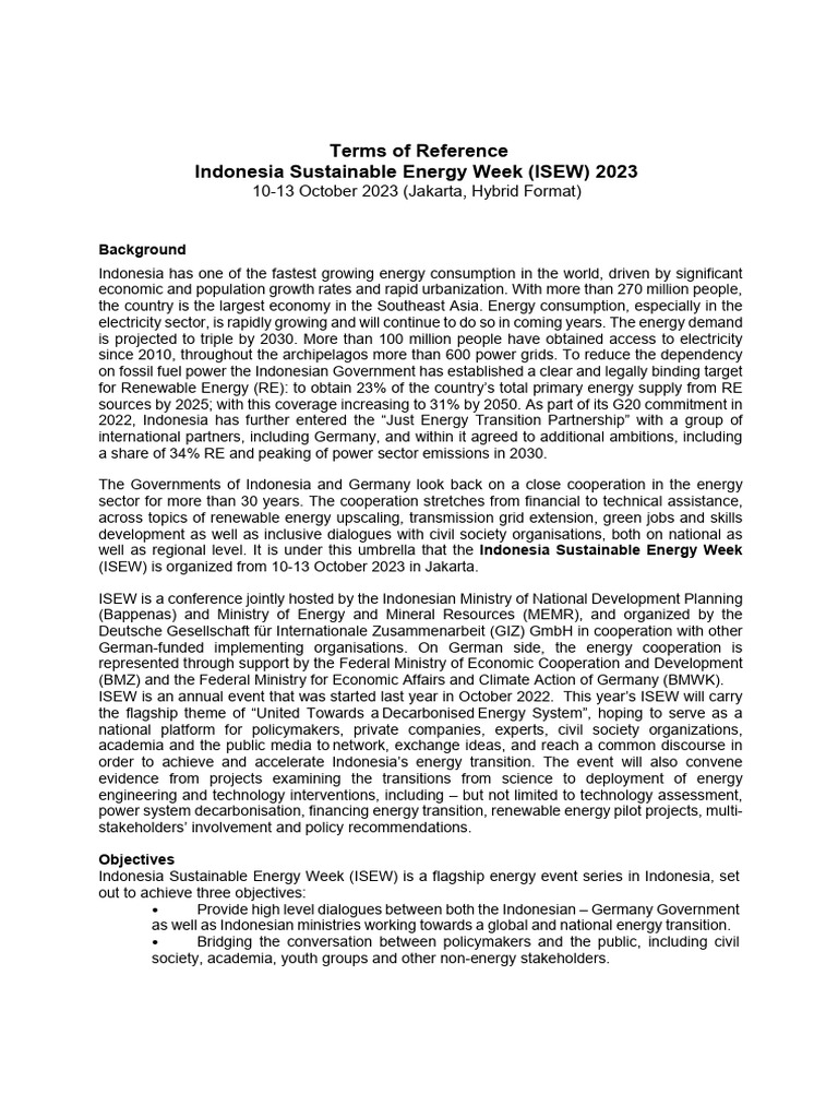 Tor Isew 2023 Pdf Sustainable Energy Economies