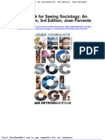 Test Bank for Seeing Sociology an Introduction 3rd Edition Joan Ferrante