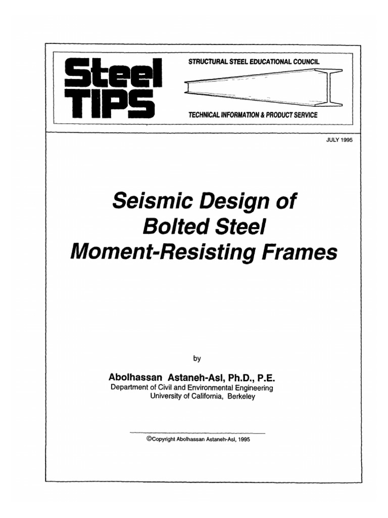 Seismic Design of Bolted Steel Moment Re | PDF | Truss | Fracture