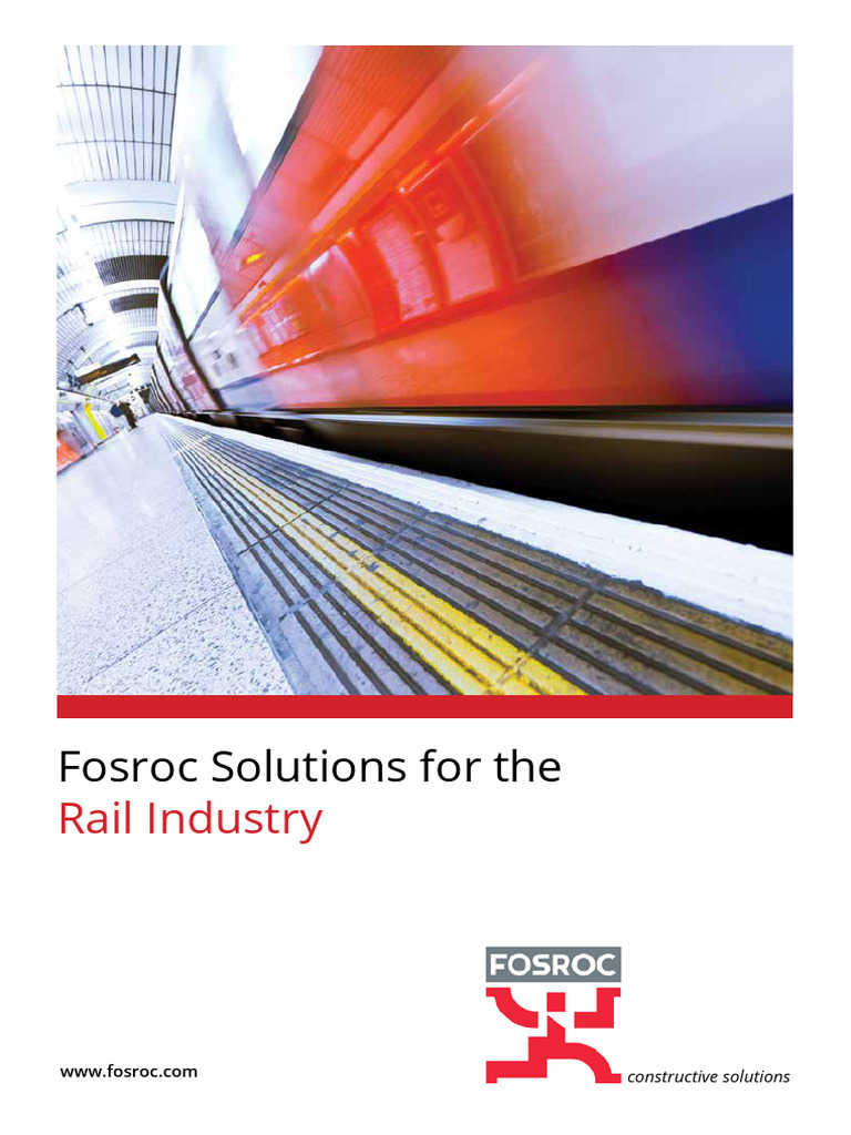 Fosroc Rail Brochure | PDF | Concrete | Coating