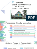 Expo Akp (Akses Dan Kesinambungan Pelayanan) Rsud Sultan Sulaiman