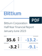 Bittium Corporation Half Year Financial Report 1H2023