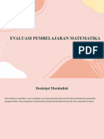 Evaluasi Pembelajaran Matematika