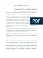 Características Actuales de La Población Panameña