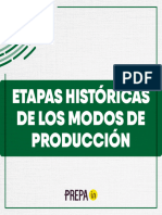 1.3 Etapas Históricas de Los Modos de Producción