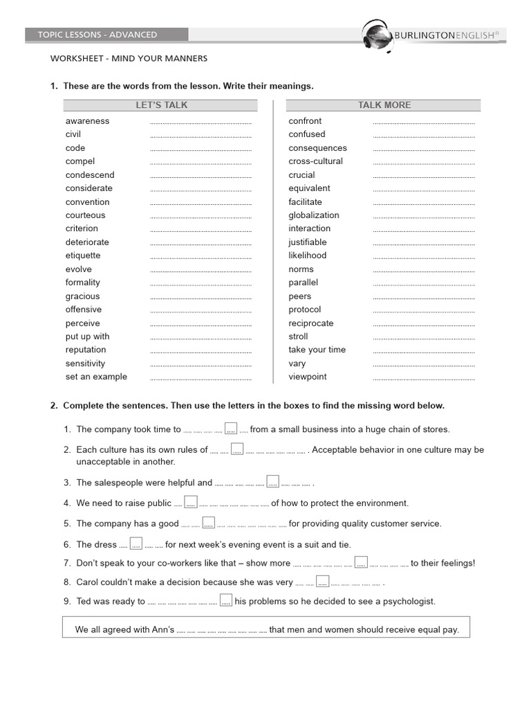 Mind Your Manners PDF Etiquette Communication