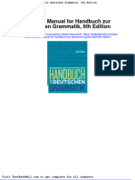 Solution Manual For Handbuch Zur Deutschen Grammatik 6th Edition