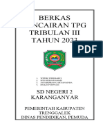 Blangko Sekat Pencairan TPG