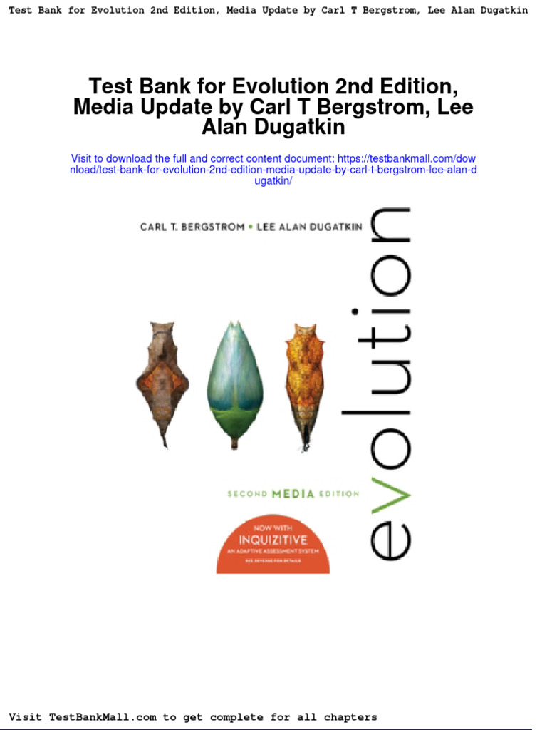Evolution, Carl T Bergstrom, Lee Alan Dugatkin